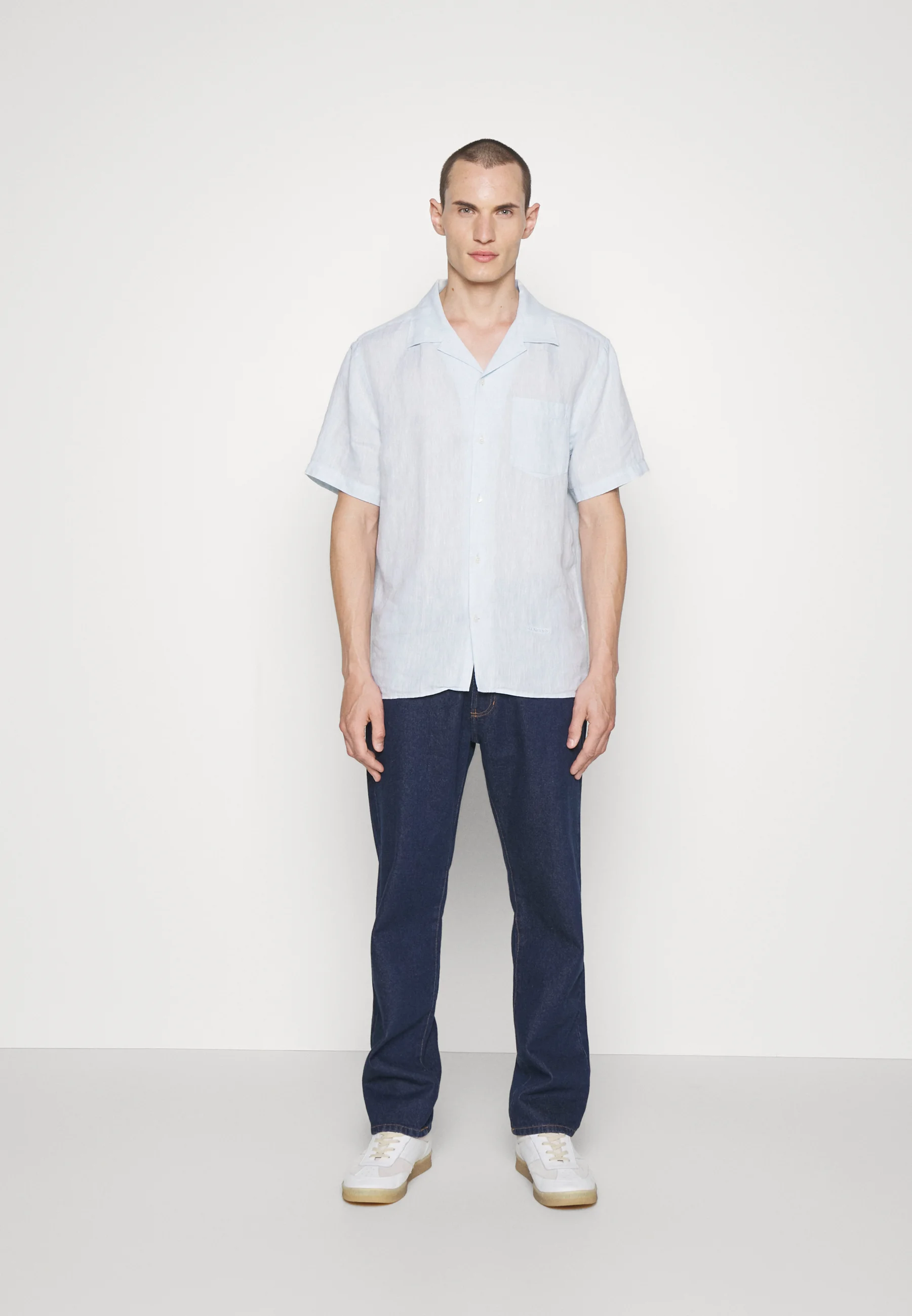 J.LINDEBERG MELANGE REG SHIRT - Camisa