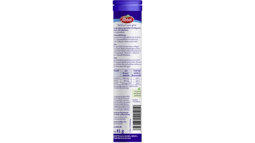 ABTEI Magnesium 400 Plus 15BT