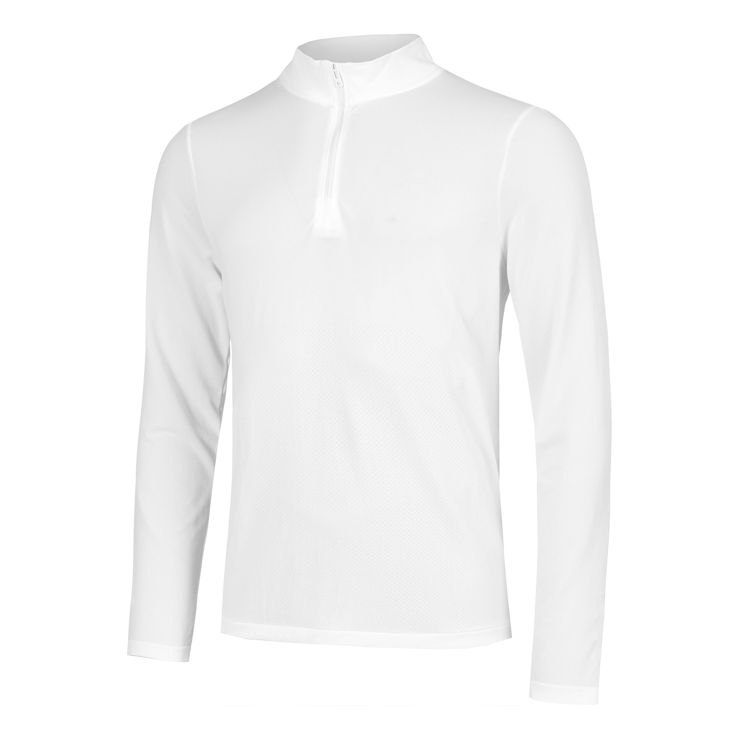Seamless Stride 1/4 Zip Lauftop Herren - Weiß