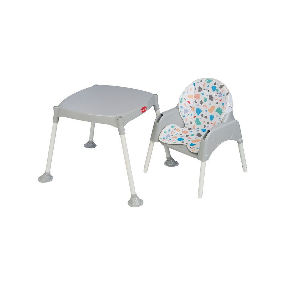 BLC Kombihochstuhl Kinder Hochstuhl 2in1 Spieltisch 5-Punkt-Gurt (Set)