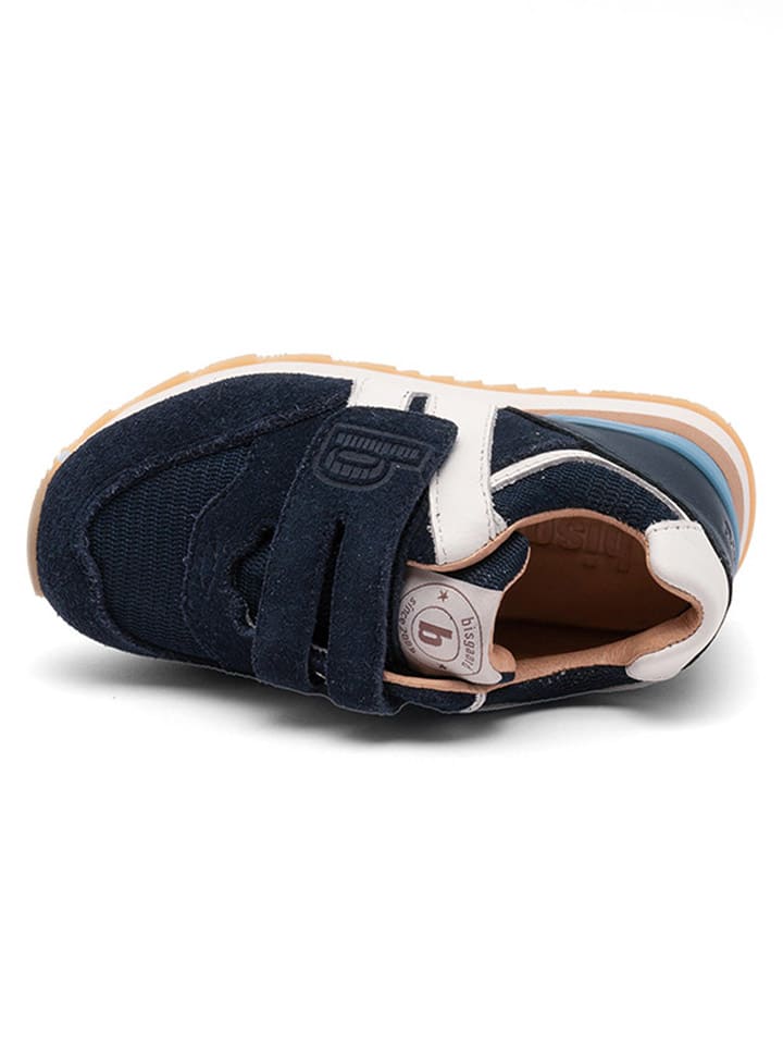 bisgaard Leder-Sneakers in Dunkelblau günstig kaufen