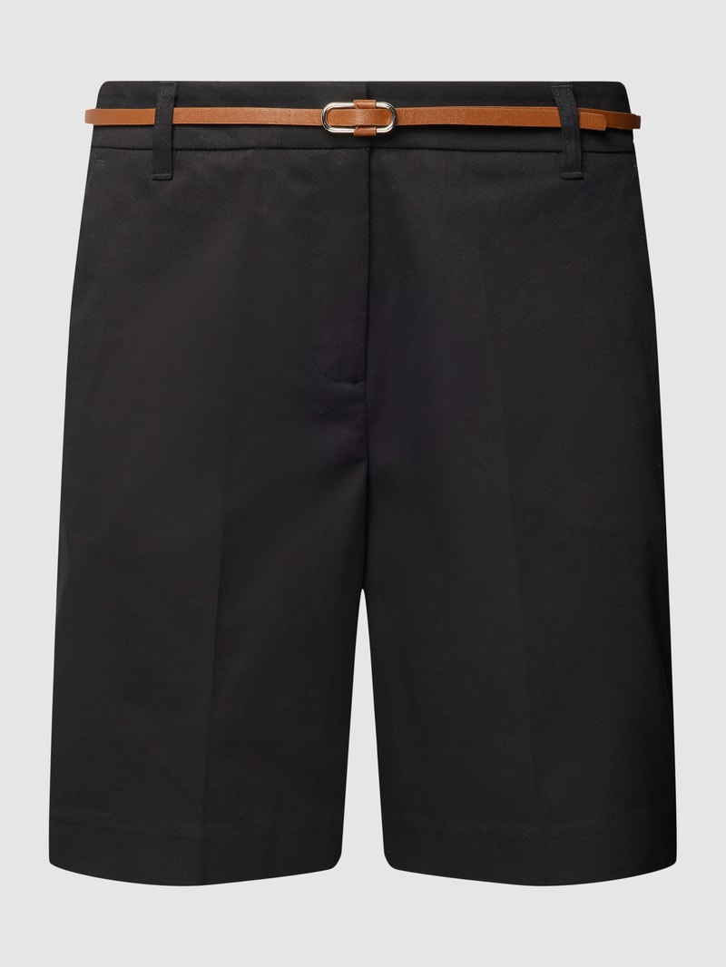 Shorts mit Eingrifftaschen Modell 'By Days' in schwarz