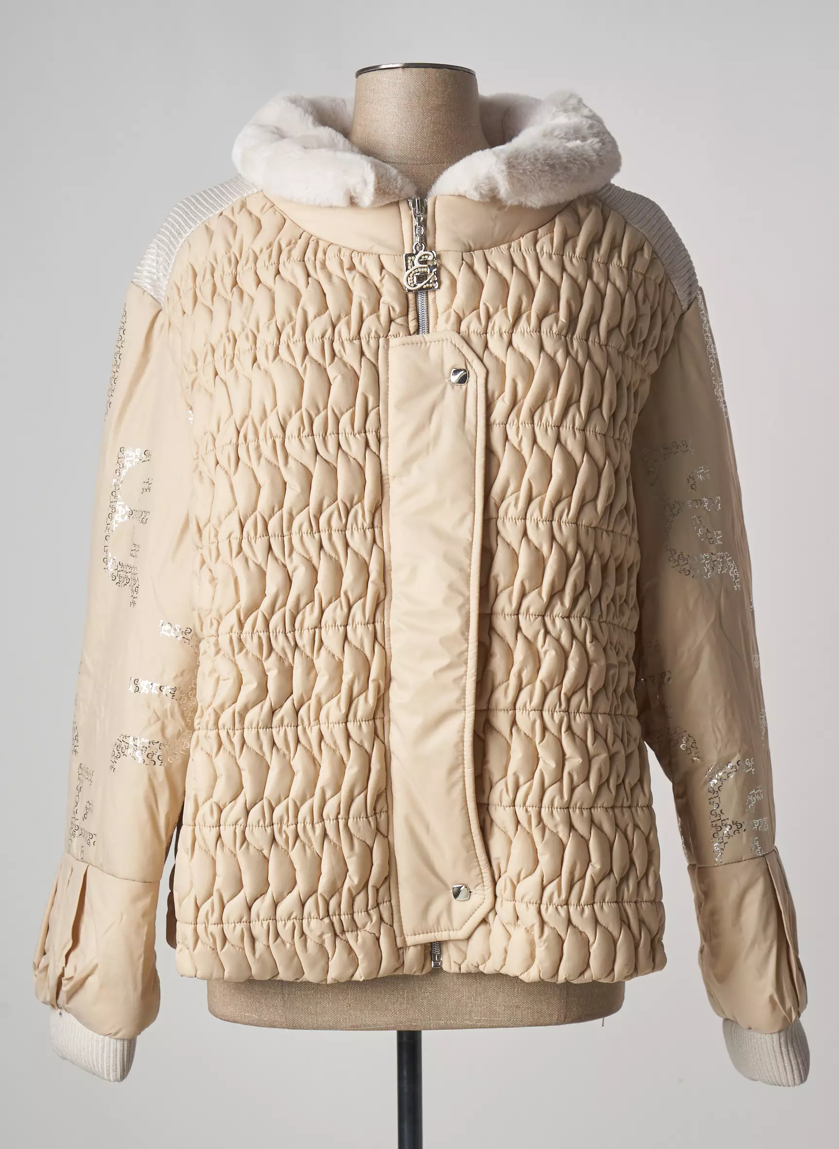Elisa Cavaletti Doudounes Femme couleur beige