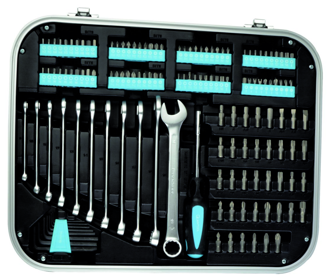 Brüder Mannesmann Q25101 Quantool værktøjskuffert 233 dele