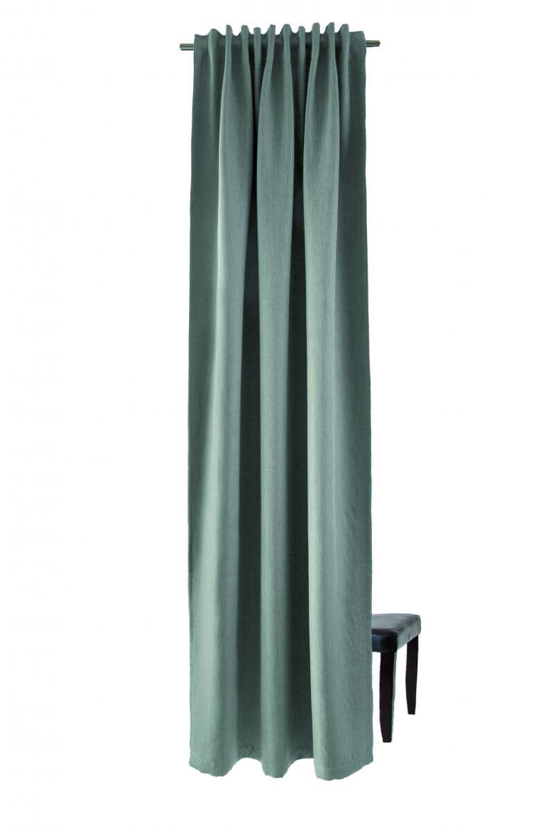 Indes Fuggerhaus Verdunkler Galdin verdeckte Schlaufen Grau 140 x 245 cm