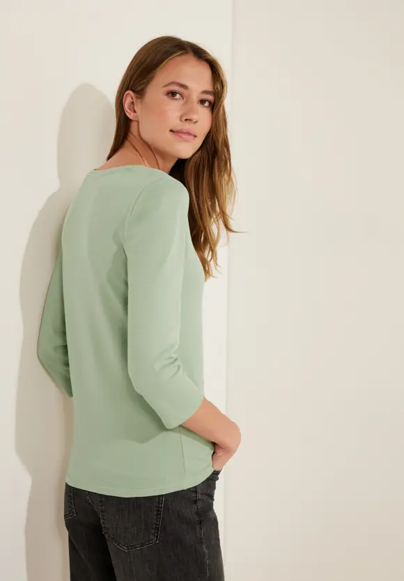 CECIL Basic Shirt mit Rundhals