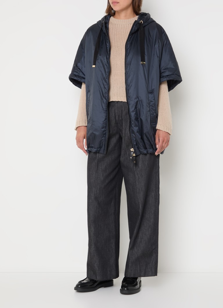 MaxMara Greenci Steppjacke mit Seitentaschen und Kapuze