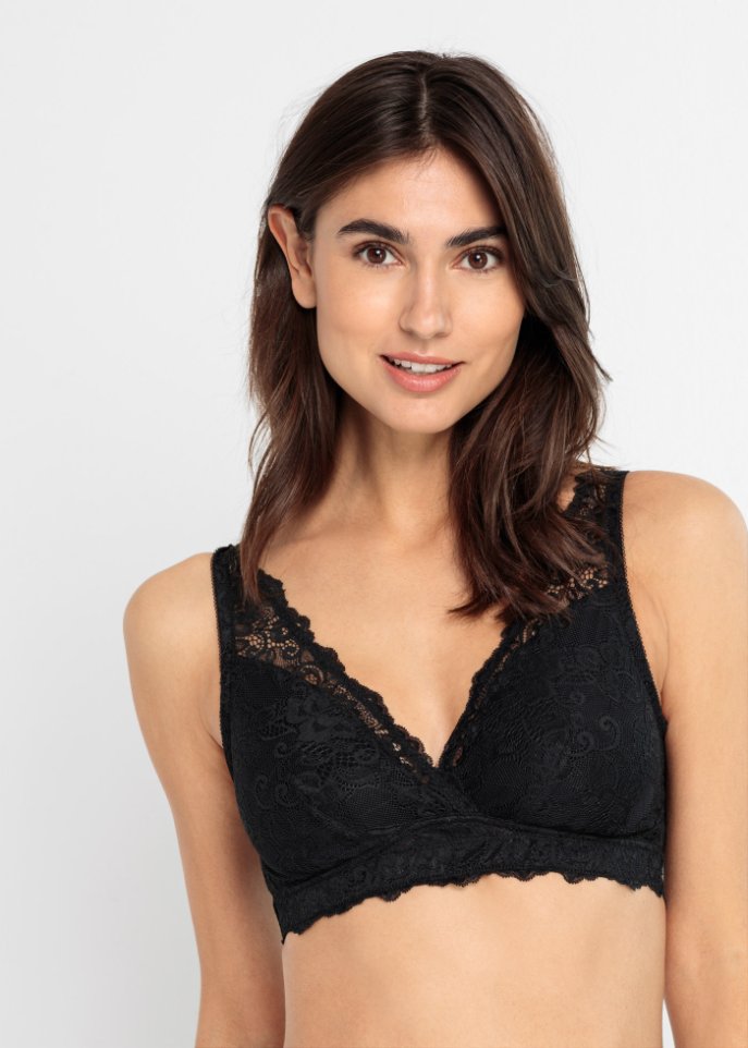 Still-Bralette mit recycelter Spitze