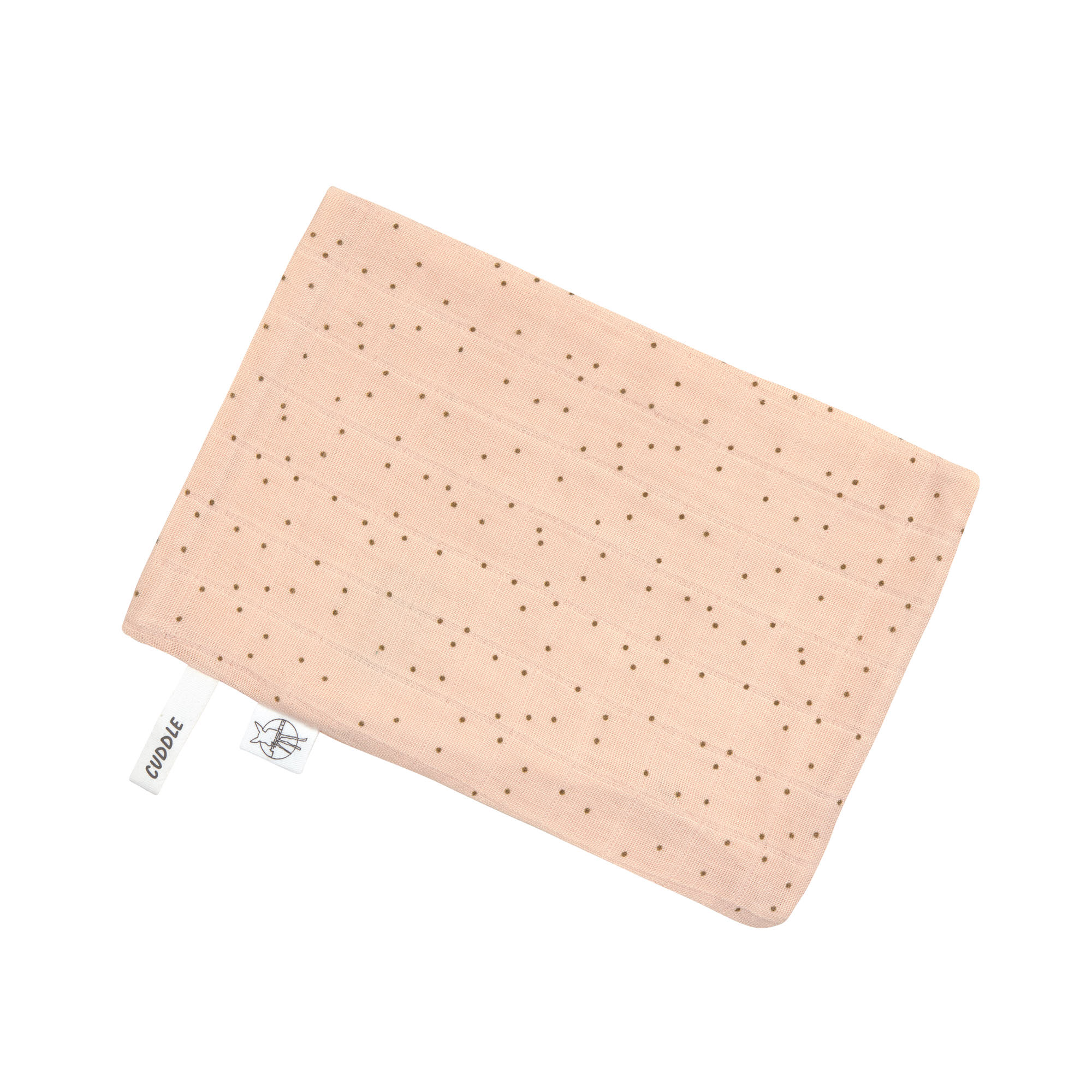 Mull Waschlappen Baby 3er Set - Punkte, Rosa
