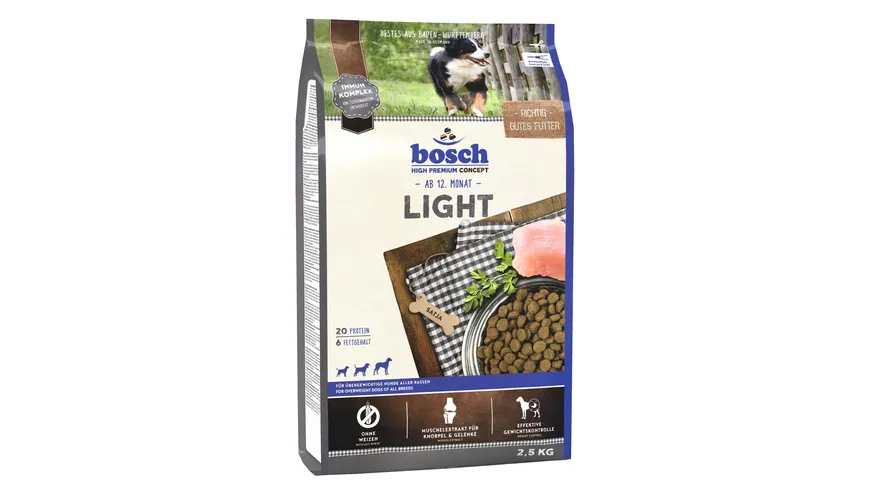 bosch Dog Hundetrockenfutter Light 2,5 kg 2.5 kg