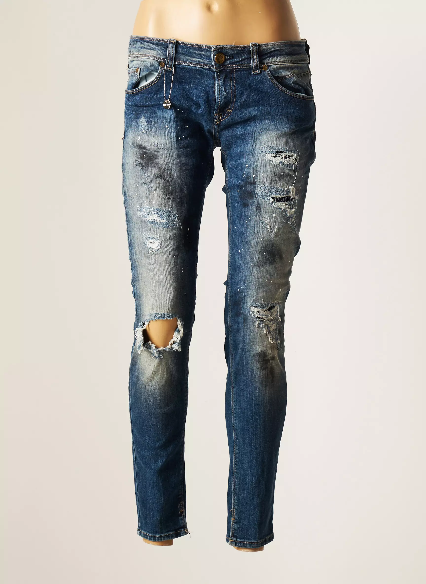 Imperial Jeans Coupe Slim Femme couleur bleu