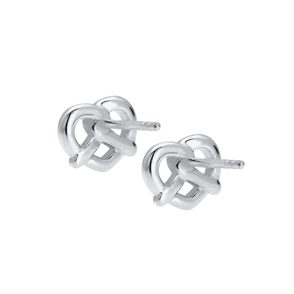 Elli Elli Boucles d'Oreilles Brezel Herz Liebe Silber Boucles d'oreilles