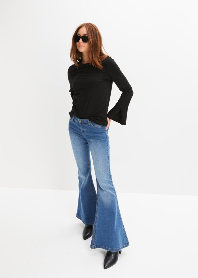 Shirt mit weitem Arm aus Bio-Baumwolle