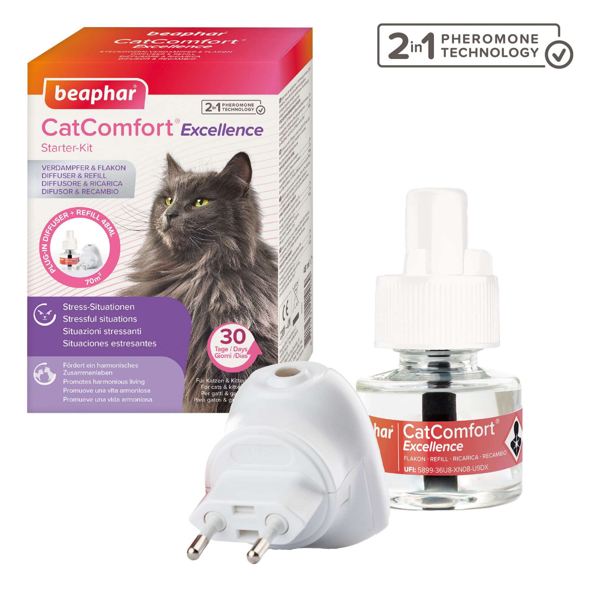 Beaphar Beruhigungsmittel Beaphar CatComfort Excellence Starter-Kit 48ml
