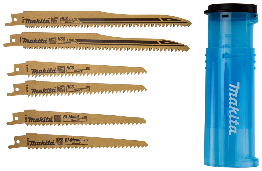 Makita Accessories B-44432 Set listova za recipročnu pilu, 6 dijelova, drvo/čavli