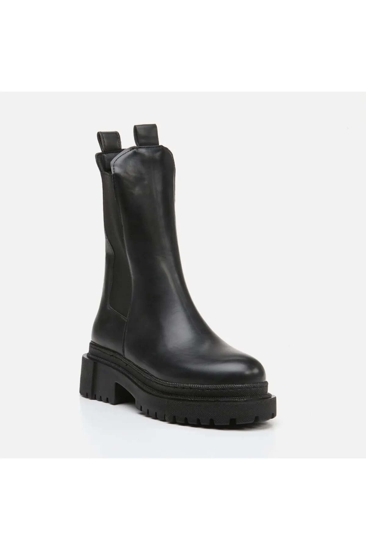 Yaya by Hotiç  Schwarze flache Damenstiefel von Yaya