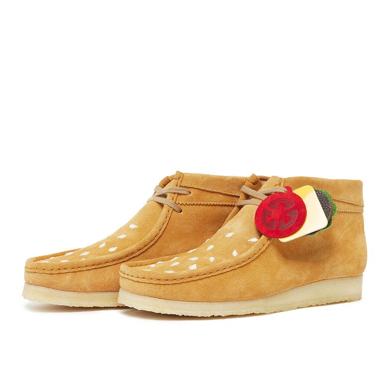 Clarks x Vandy the Pink Wallabee Boot tan