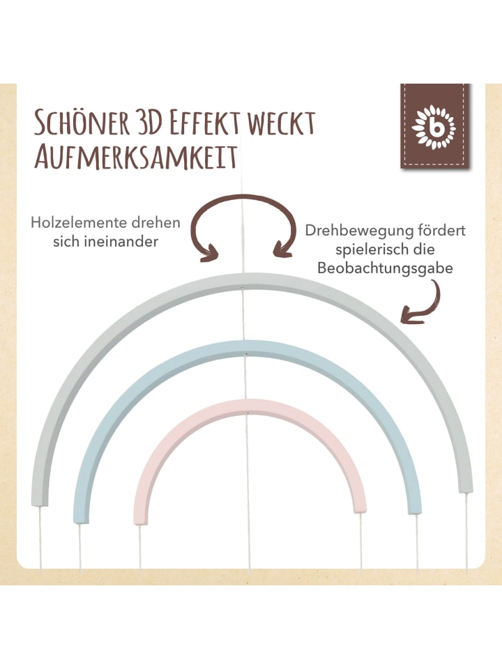 Bieco Spielwaren Mobile Holz Igel - ab Geburt in Mehrfarbig günstig kaufen onesize