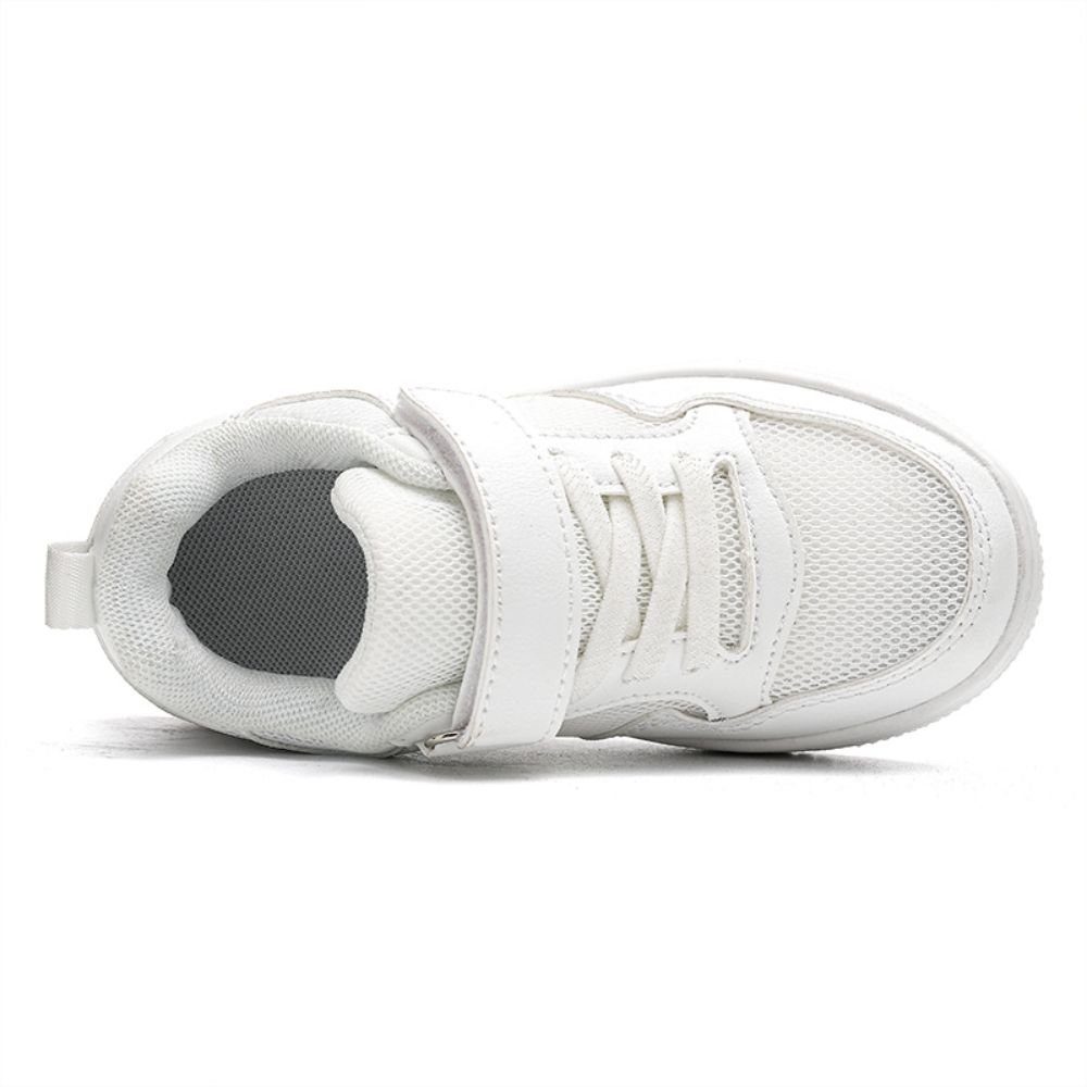 HUSKSWARE Sneaker (Weiße Kinderschuhe, atmungsaktiv, rutschfest) Kinder-Sneaker, Leichte und atmungsaktive Laufschuhe, Outdoor-Fitnessschuhe