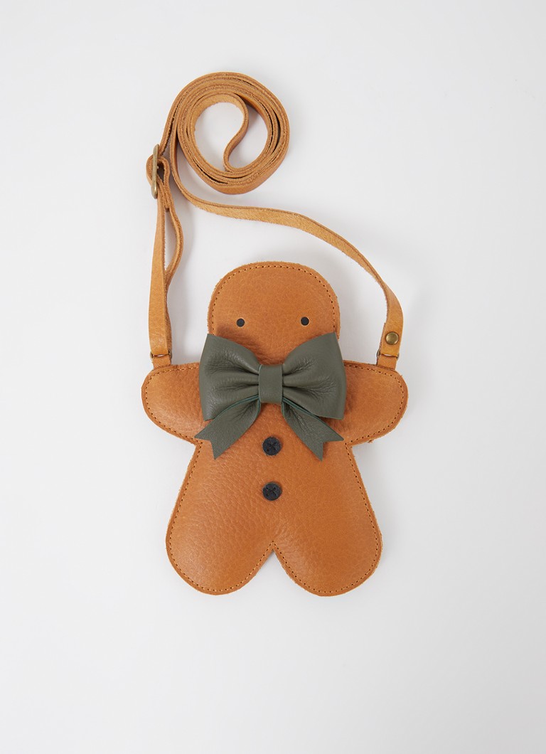 Donsje Amsterdam Britta Gingerbread Leather Shoulder Bag
