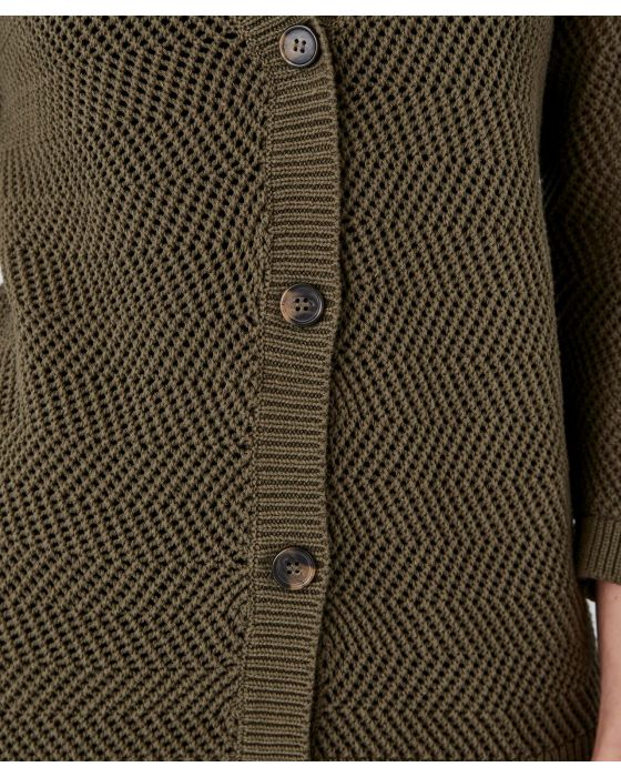 Gilet ajouré en coton biologique
