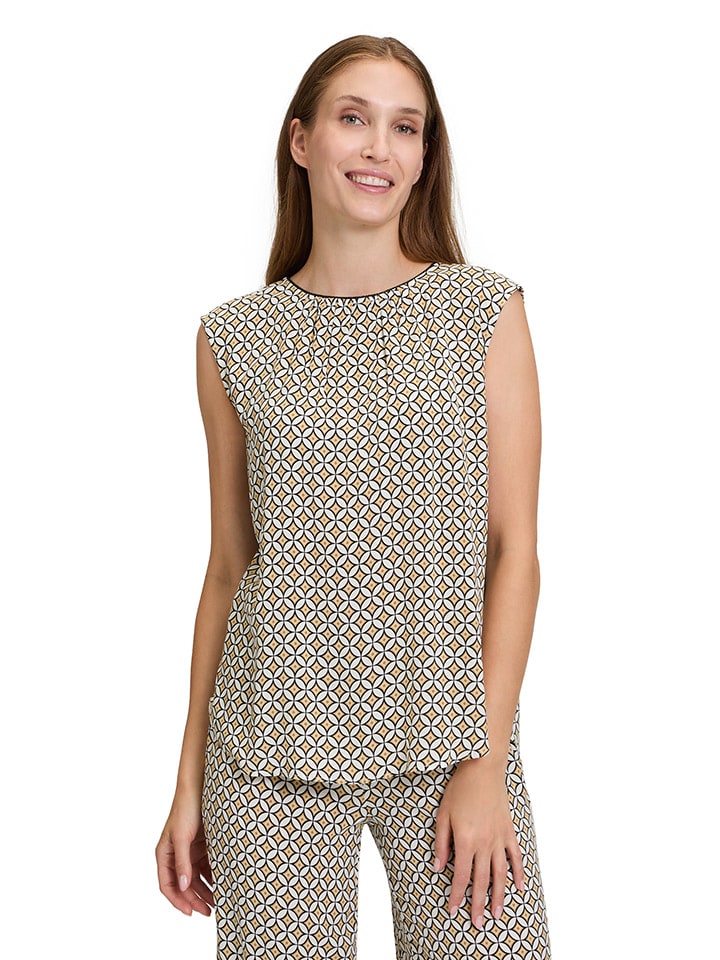 CARTOON Bluse in Weiß/ Gelb günstig kaufen