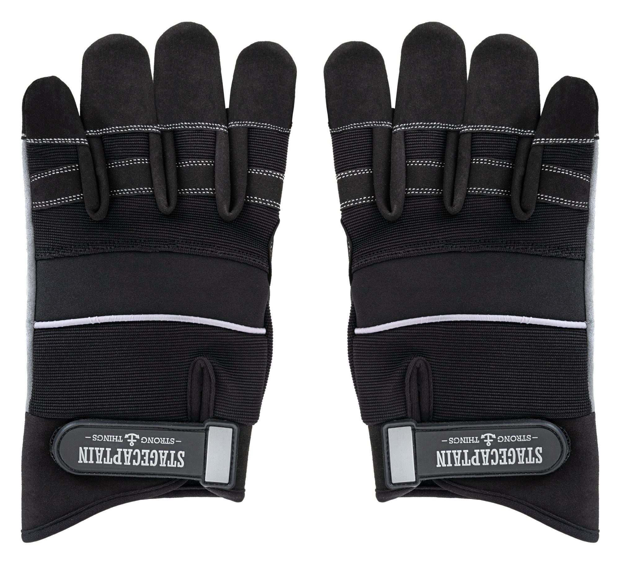 Stagecaptain Arbeitshandschuh-Set Rigger Handschuhe - Größe L Innenfläche aus Kunstleder