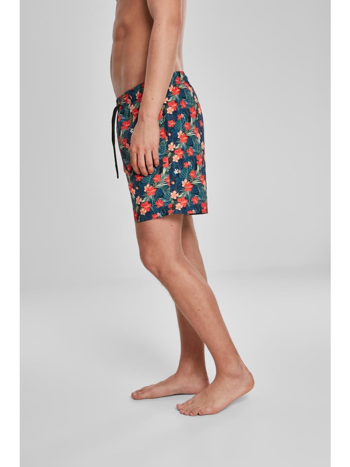 Urban Classics Urban Classics Badeshorts in blk/tropical günstig kaufen