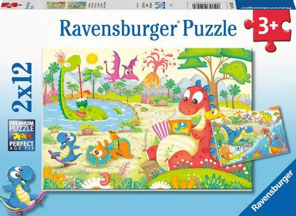 Kinderpuzzle ab 3 Jahren - Lieblingsdinos - 12 Teile
