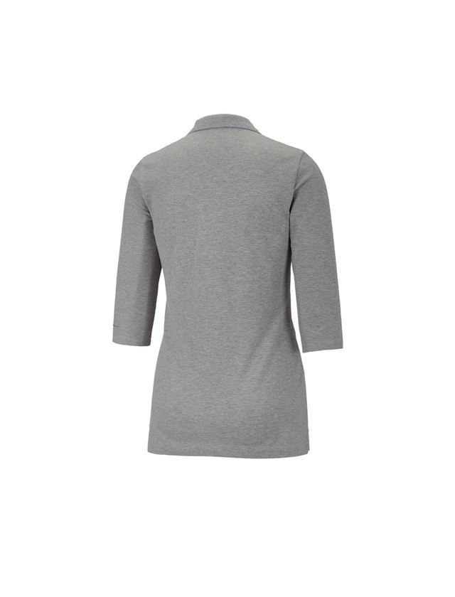 e.s. Piqué-Polo 3/4 Arm cotton stretch, Damen