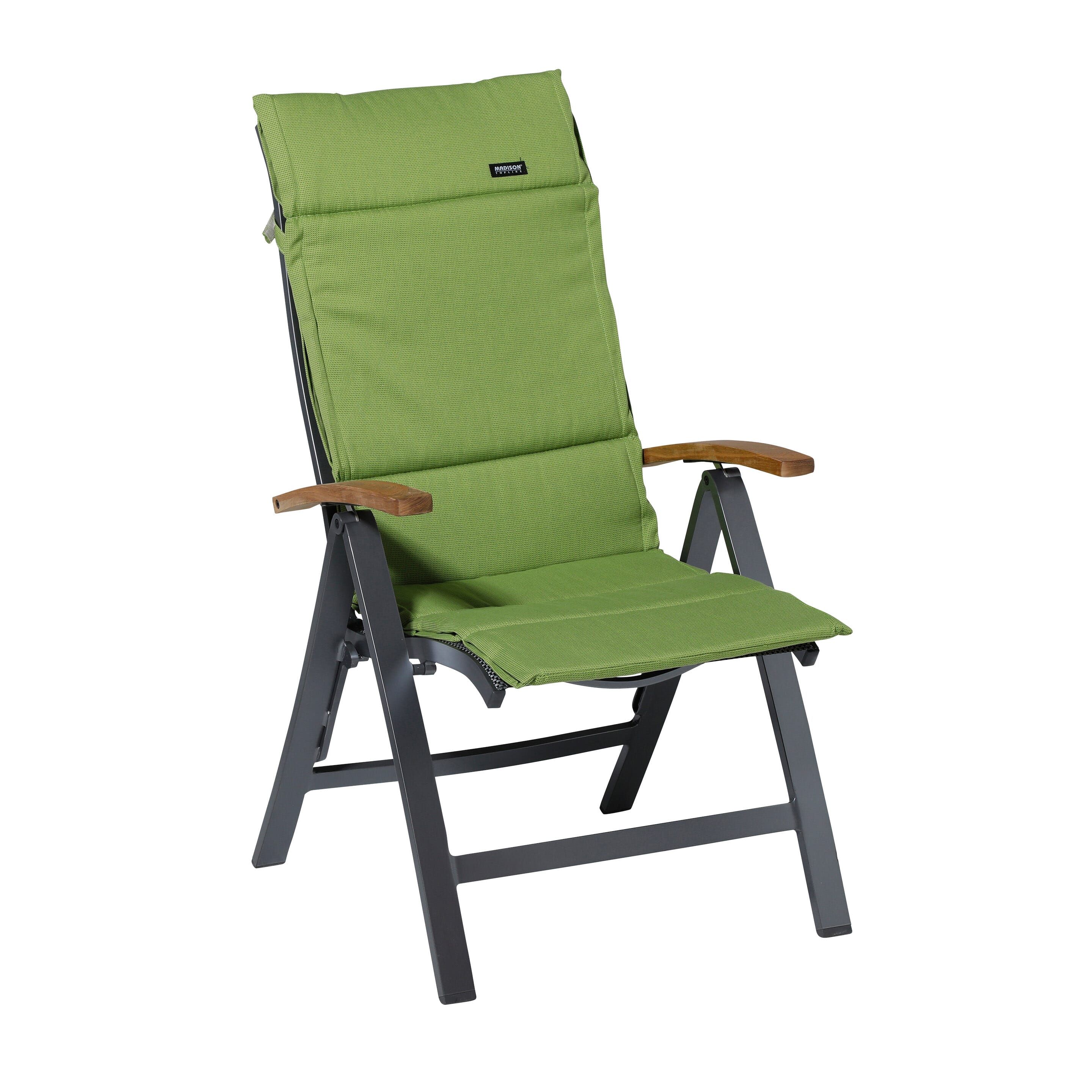 Madison Rib Lime 125 x 51 Gartenkissen Fiber mit hoher Rückenlehne
