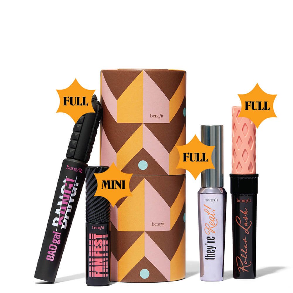 Benefit Sets & Geschenke Nice List Lashes Mascara Set – Full-Size Bestseller Mascara Trio & Fan Fest Mini Mascara