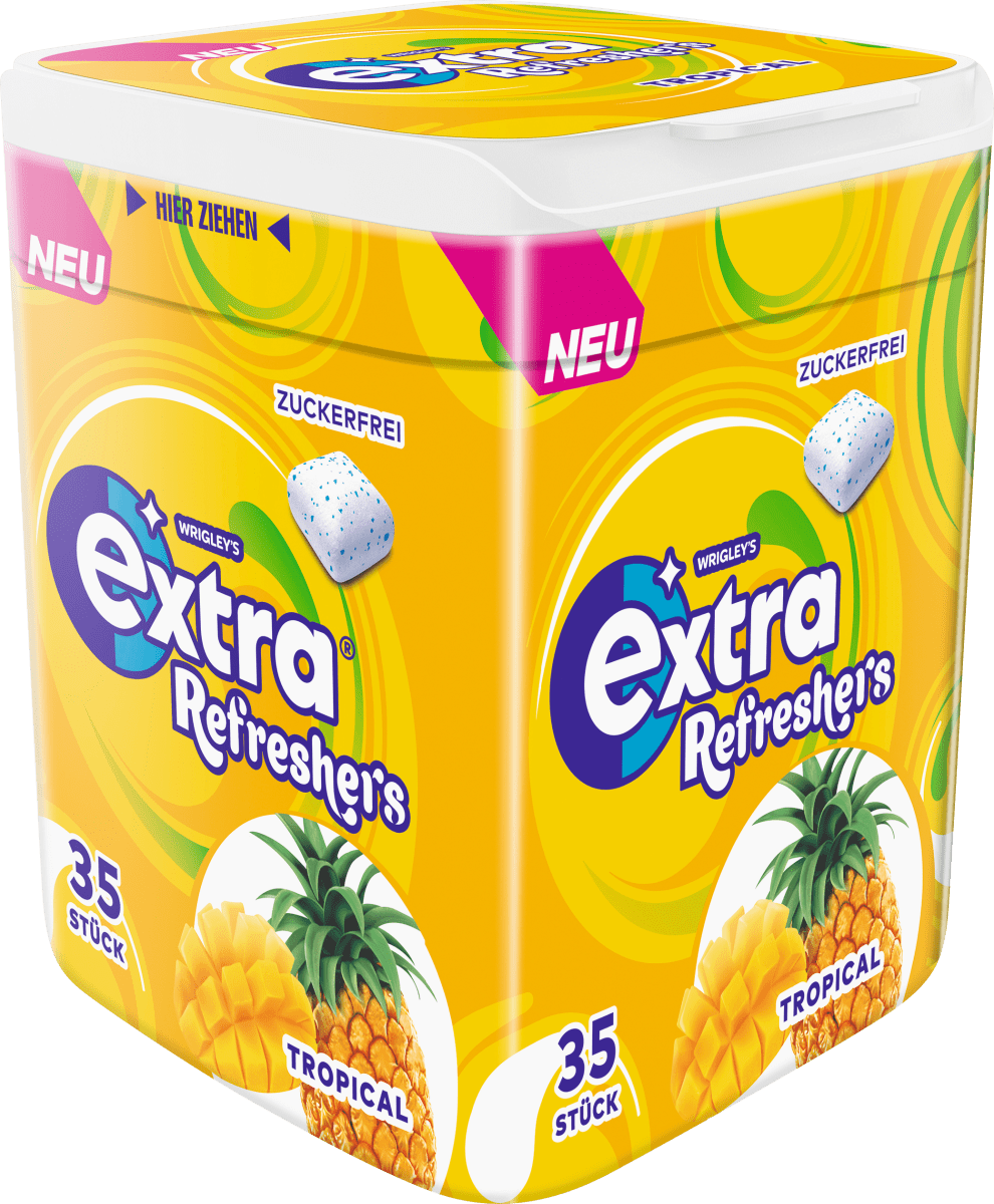 Kaugummi, Refreshers Tropical, zuckerfrei, 35 St