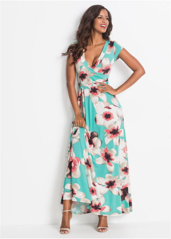 Kleid in Wickeloptik