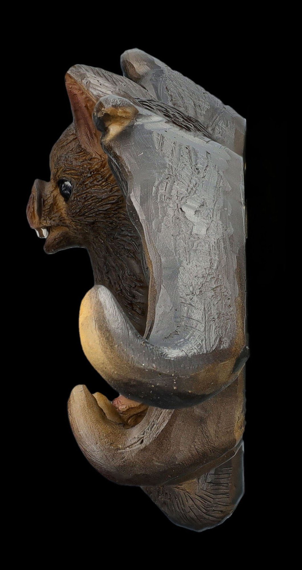 Figuren Shop GmbH Schlüsselbrett Schlüsselbrett - Braune Fledermaus - Tierfigur Fantasy Wanddeko