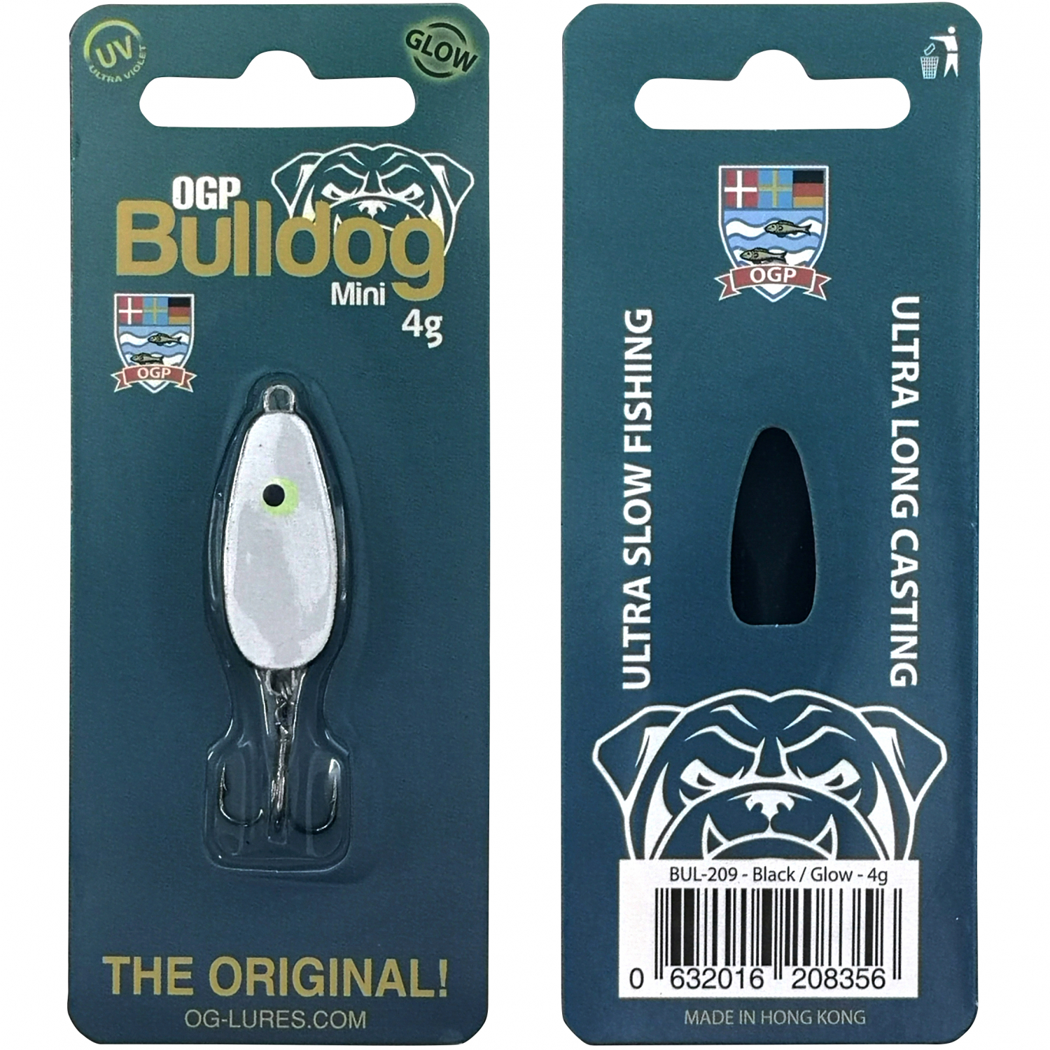 OGP Forellenköder Bulldog Mini (Black White)