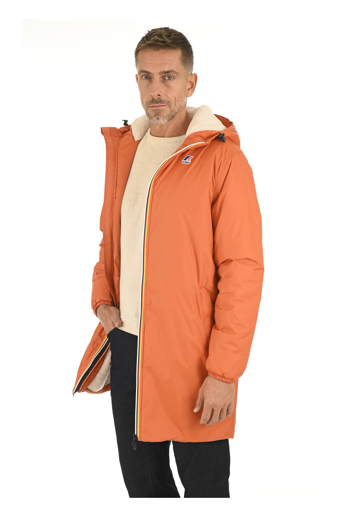 K Way Impermeables Trenchs Unisexe couleur orange