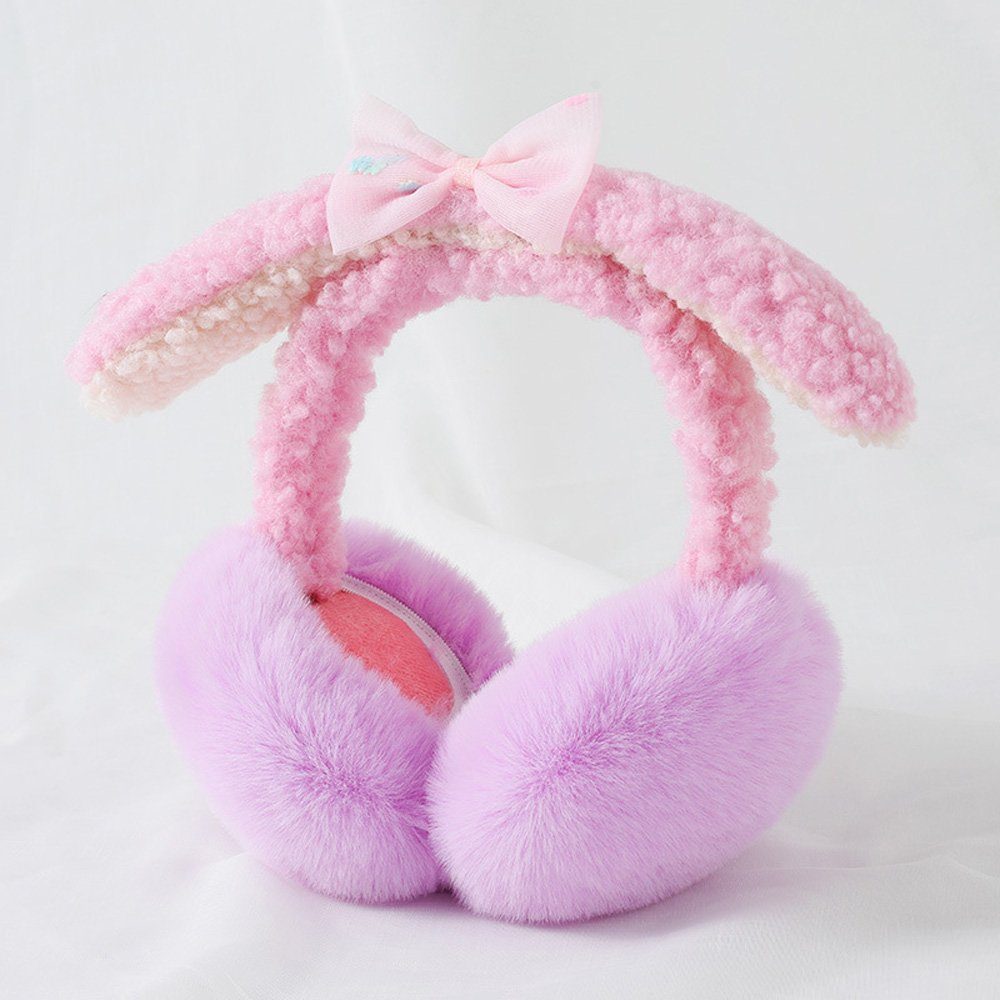 aikidio Ohrenwärmer Faltbare Plüsch-Ohrenwärmer Damen (1-St) (1-St) Winter Earmuffs Kälteschutz Winterzubehör für Frauen Mädchen