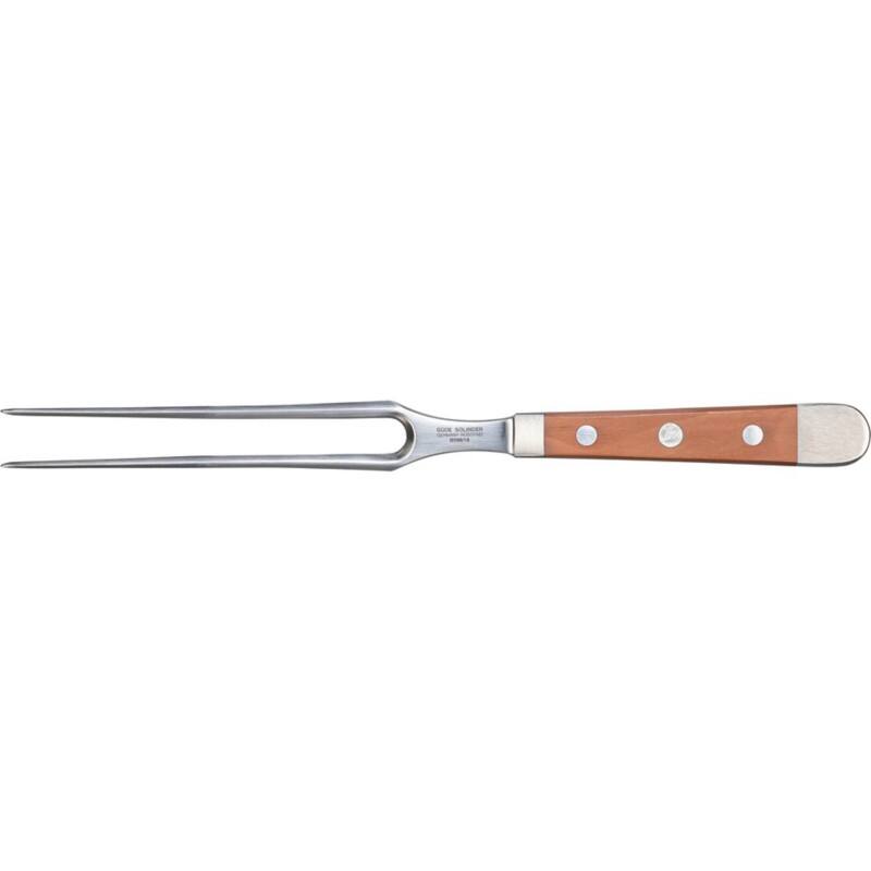 GÜDE Fleischgabel Stahl, Holz B096/18 Braun, Silber