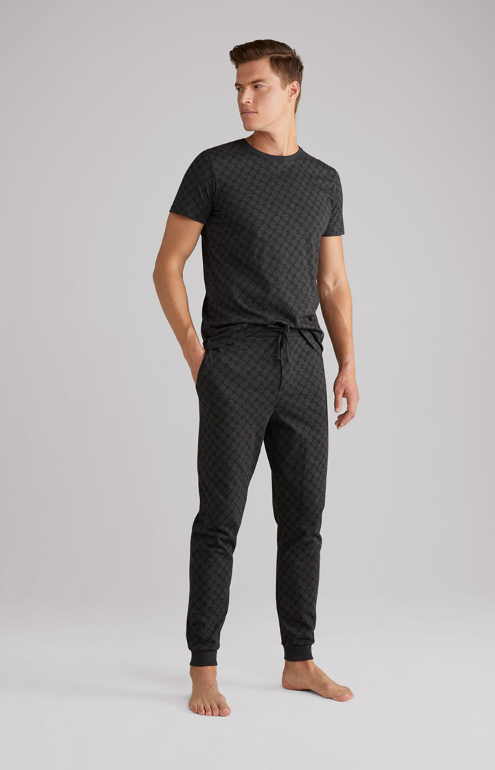 Loungewear Joggpants in Anthrazit meliert