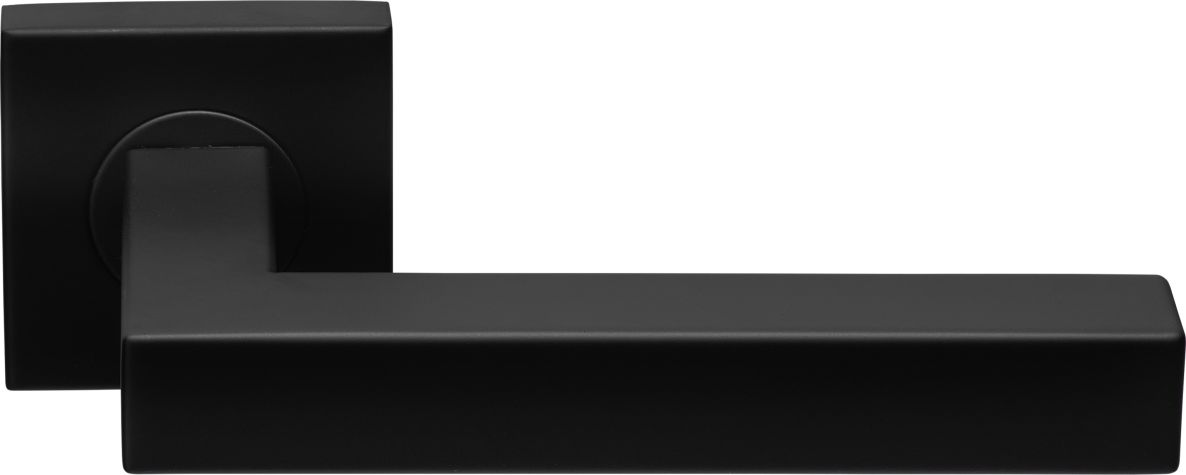 Formani 1501D065NMXX0 BASICS BSQ1-G λαβή πόρτας με ελατήρια σε τετράγωνη ροζέτα, ματ μαύρο
