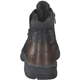 Tom Tailor Schnür Boots in schwarz