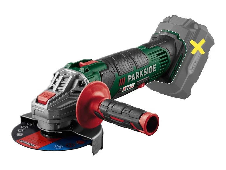 Esmerilhadeira angular sem fio PARKSIDE® PWSA 20-Li F4, 20 V