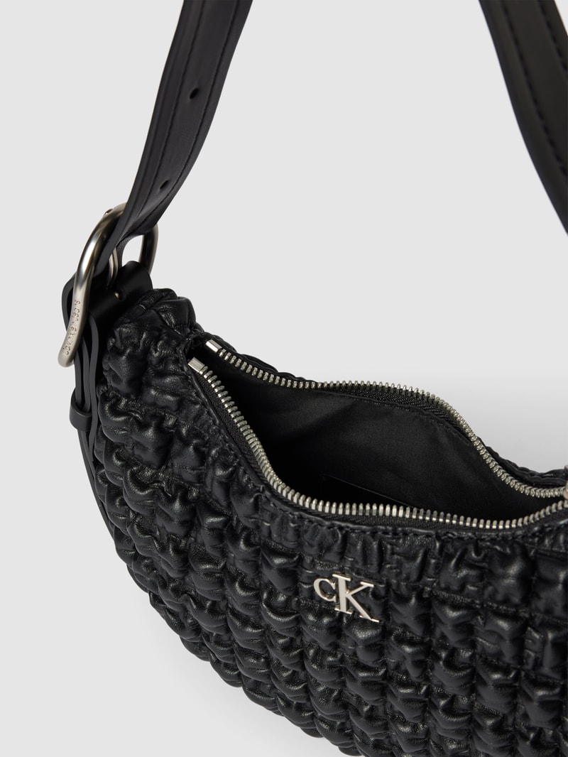Pochette in Leder-Optik Modell 'CRESCENT' in black