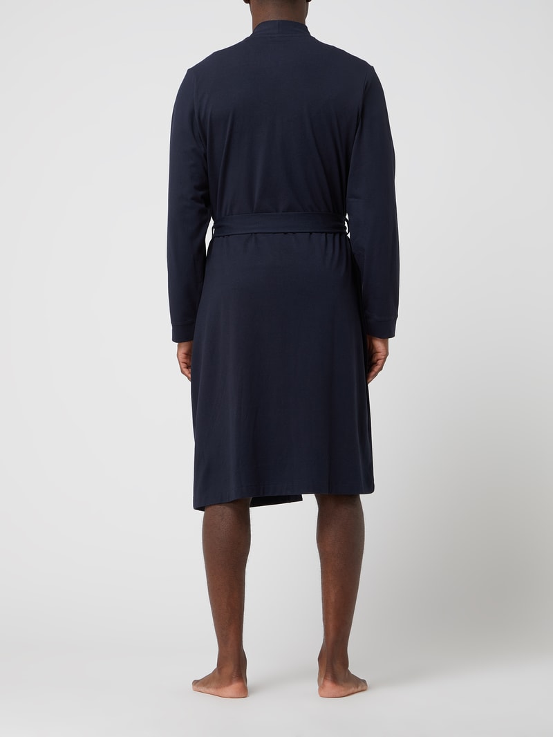 Bademantel mit Modal-Anteil in marineblau