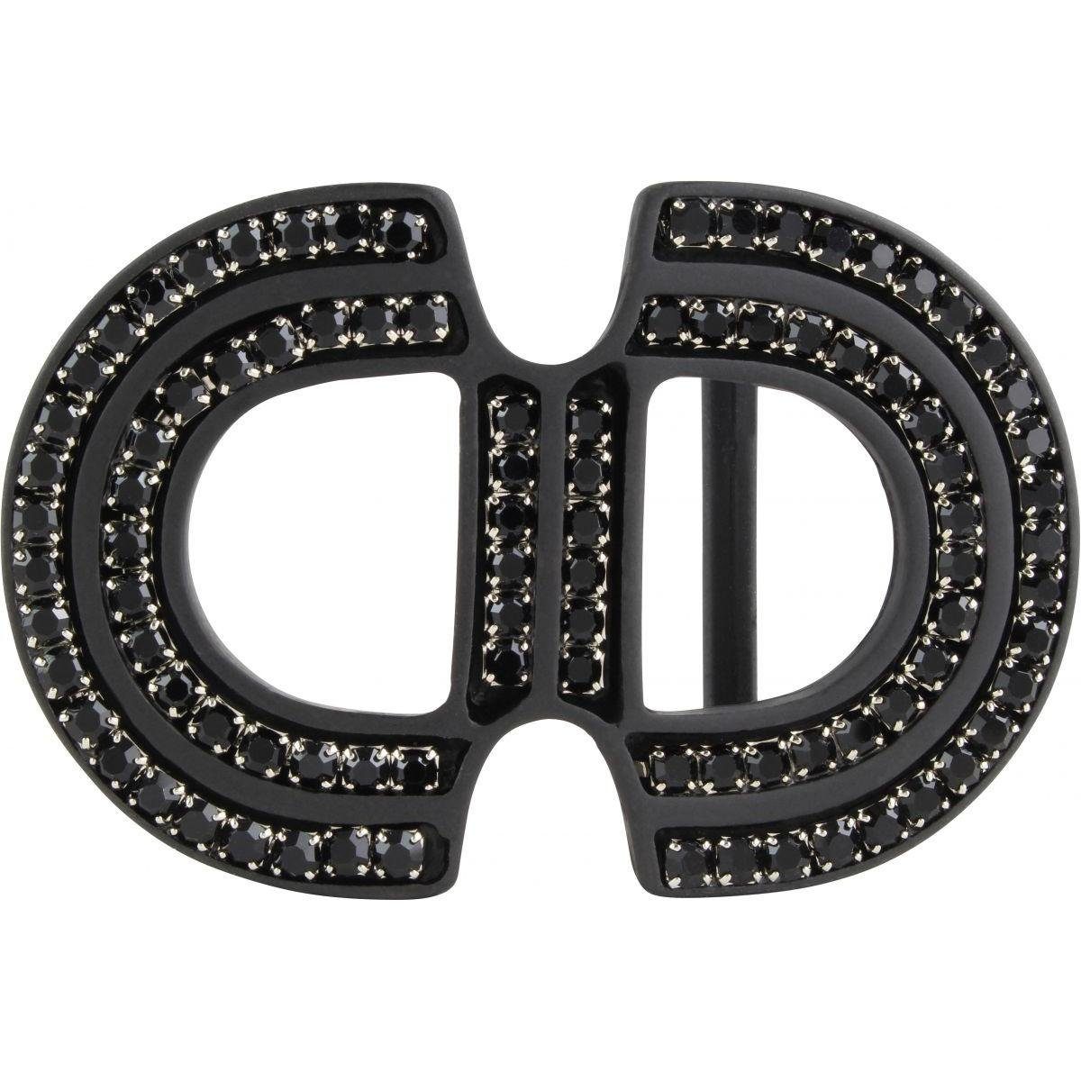 BELTINGER Gürtelschnalle Cristal Rounds 4,0 cm - Buckle Gürtelschließe 40mm - Mit hochwertigem