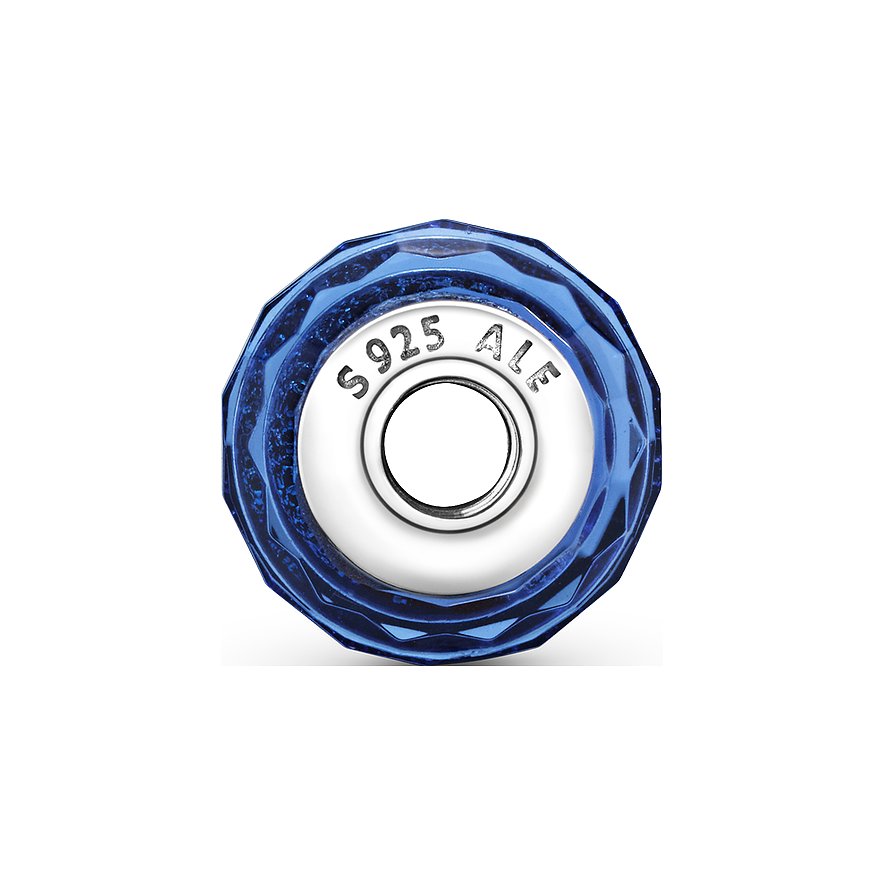 Pandora Charm Moments Facettiertes Blaues Murano-Glas
