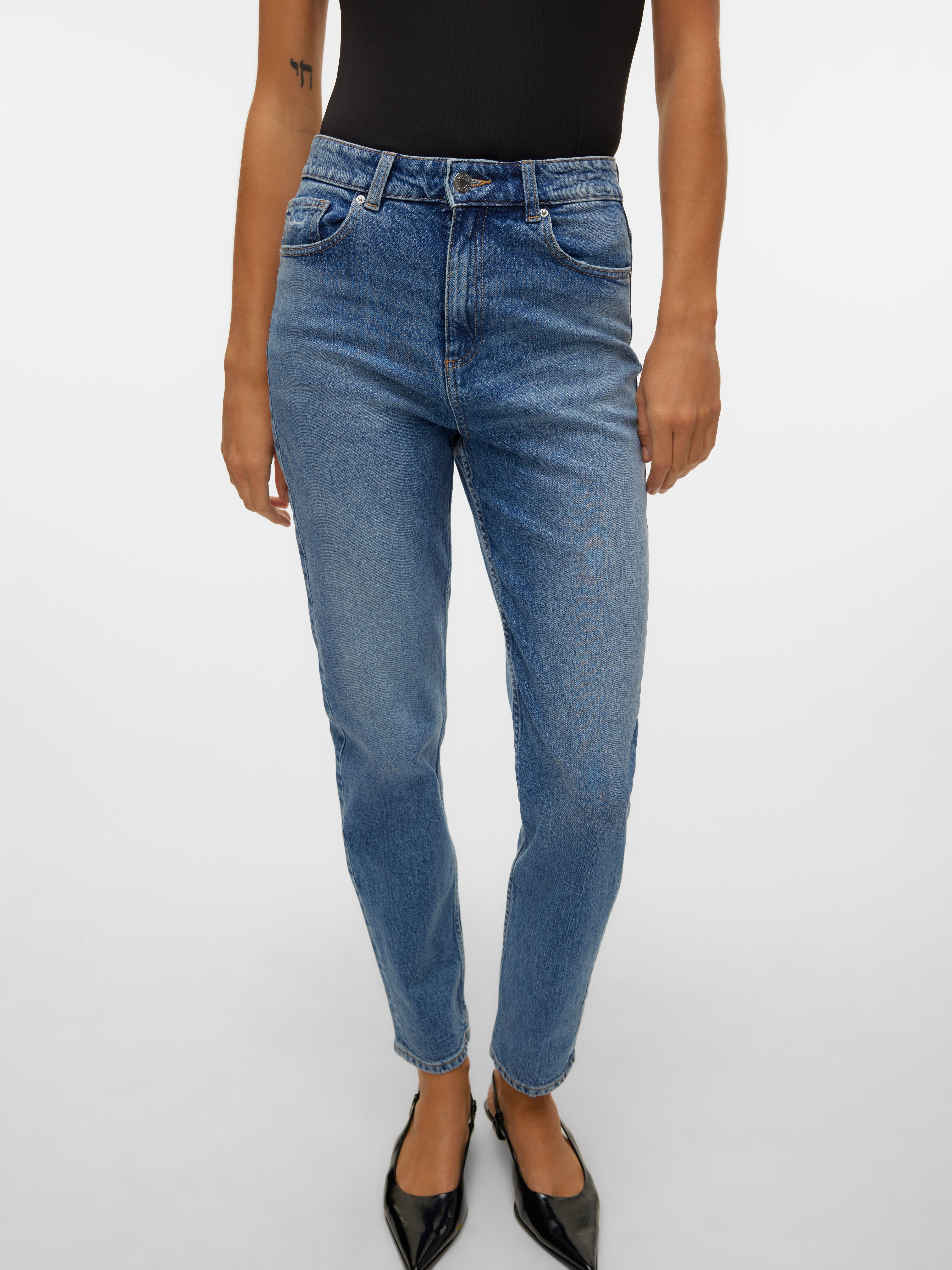 VMCARRIE Super High Rise Hohe Taille Jeans