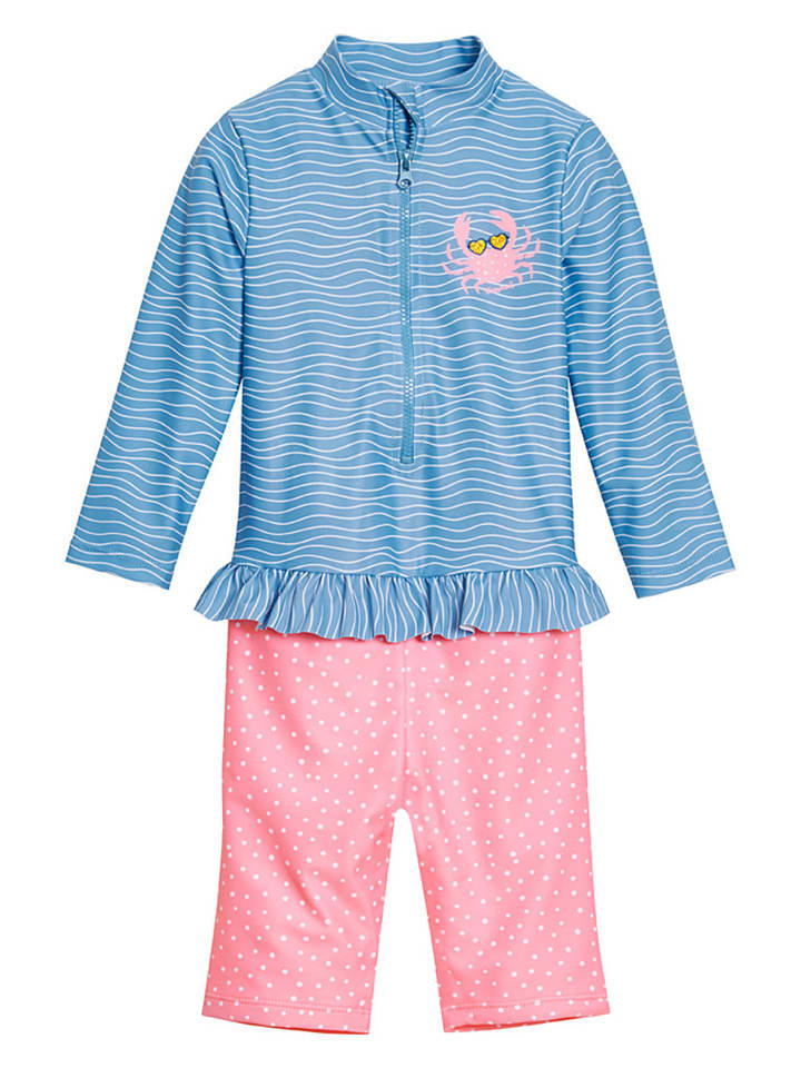 Playshoes Badeanzug in Hellblau/ Rosa günstig kaufen