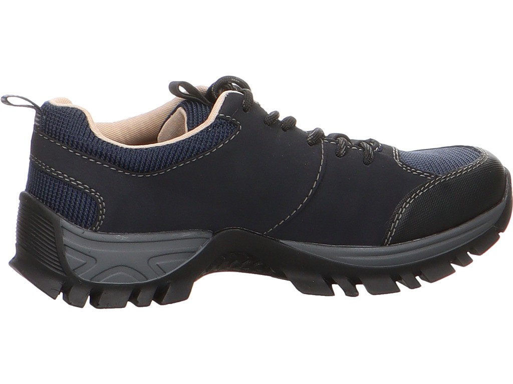RIEKER Komfort Schnürer blau HWK Damen Halbschuhe